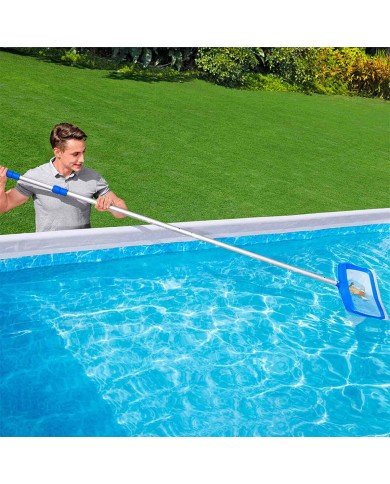 Bestway Telescopio Piscina in Alluminio 457 cm Retrattile Giardino 58702