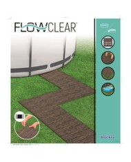 Bestway Pavimento Piscina Foam Stile Legno Retrattile 12 Pezzi 50x50 cm Giardino 58712