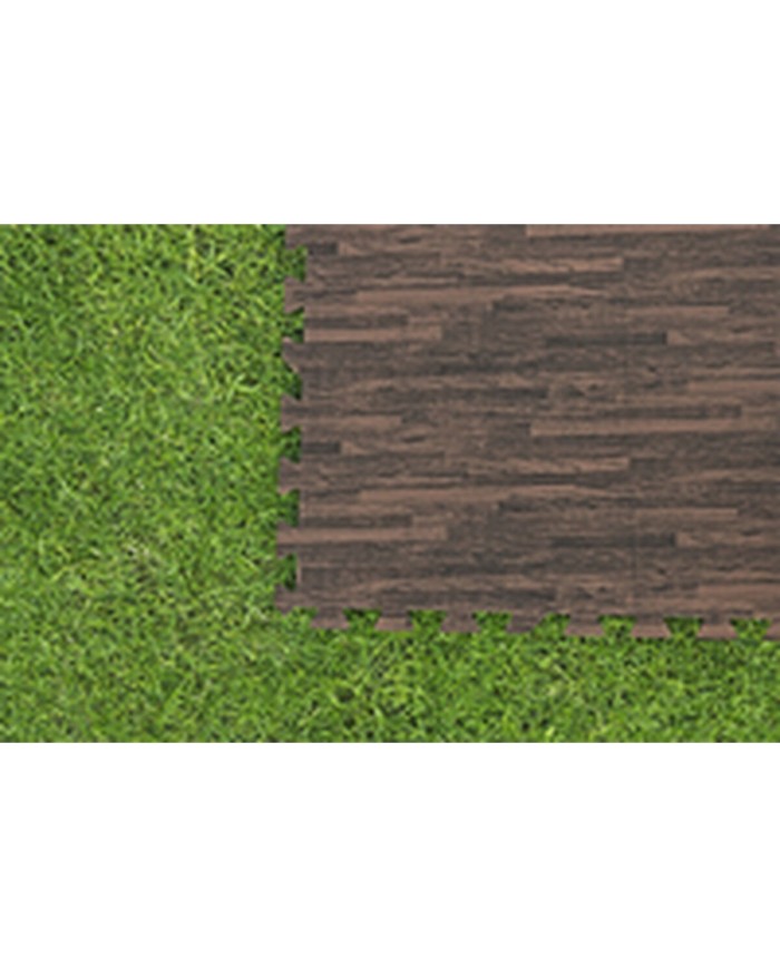 Bestway Pavimento Piscina Foam Stile Legno Retrattile 12 Pezzi 50x50 cm Giardino 58712