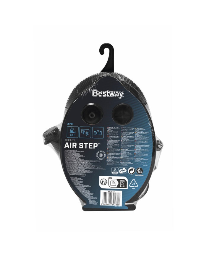 Bestway Gonfiatore a Pedale 2L 23x15 cm Retrattile Gonfiabile e Campeggio 62023 Bestway Gonfiatore a Pedale 2L 23x15 cm Retrattile Gonfiabile e Campeggio 62023