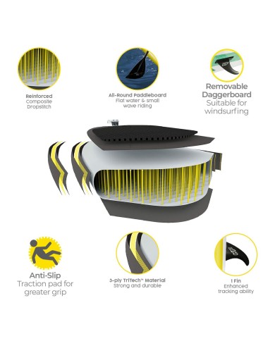 Bestway Tavola Paddle Surf Hidro-Force 274x76x12 cm Svago 65349