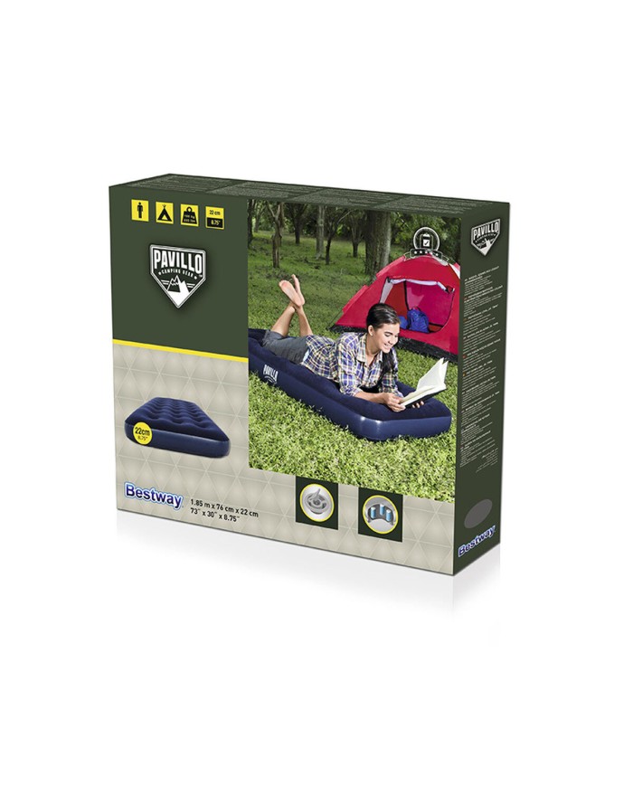 Bestway Materasso Singolo 185x76x22 cm Gonfiabile e per Campeggio 67000 Bestway Materasso Singolo 185x76x22 cm Gonfiabile e per Campeggio 67000