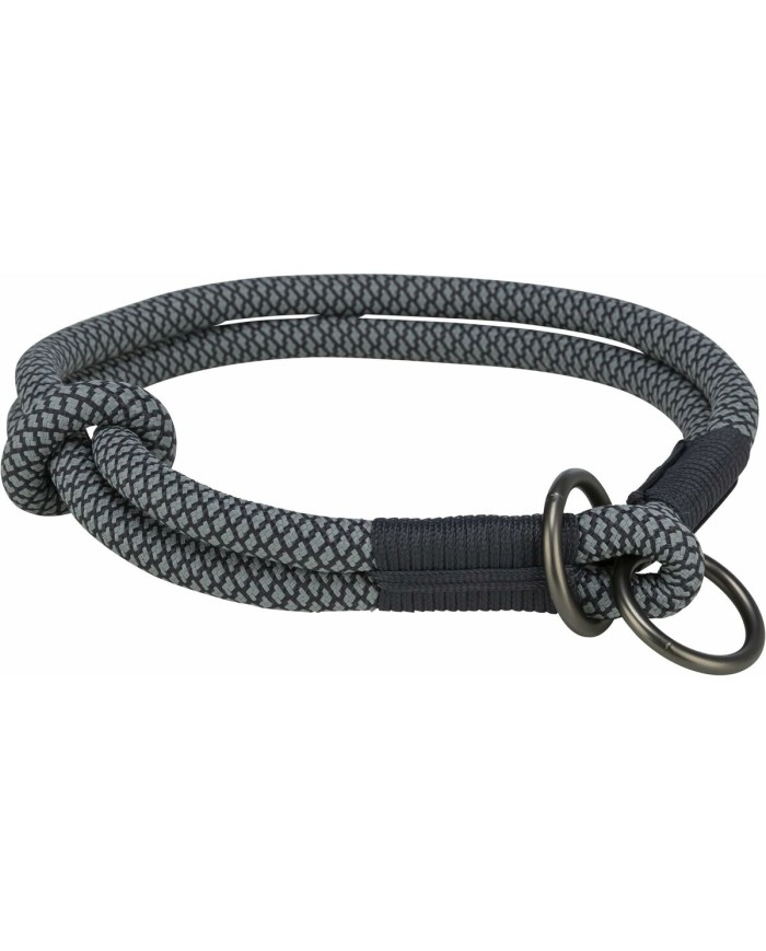 Collari da addestramento per cani Trixie Soft Rope Nero Grigio L/XL 55 cm