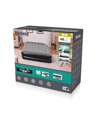 Bestway Letto Matrimoniale con Motore 203x152x46 cm Gonfiabile e Camping 67403 Bestway Letto Matrimoniale con Motore 203x152x46 cm Gonfiabile e Camping 67403