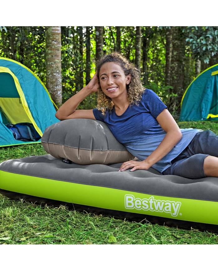Bestway Materasso Singolo Junior Roll & Relax 188x99x22 cm Gonfiabile per Campeggio 67619 Bestway Materasso Singolo Junior Roll & Relax 188x99x22 cm Gonfiabile per Campeggio 67619