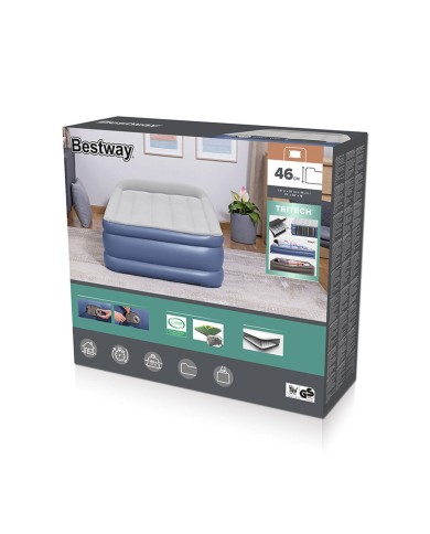 Bestway Letto Singolo con Motore 191x97x46 cm Gonfiabile e Campeggio 67628 Bestway Letto Singolo con Motore 191x97x46 cm Gonfiabile e Campeggio 67628