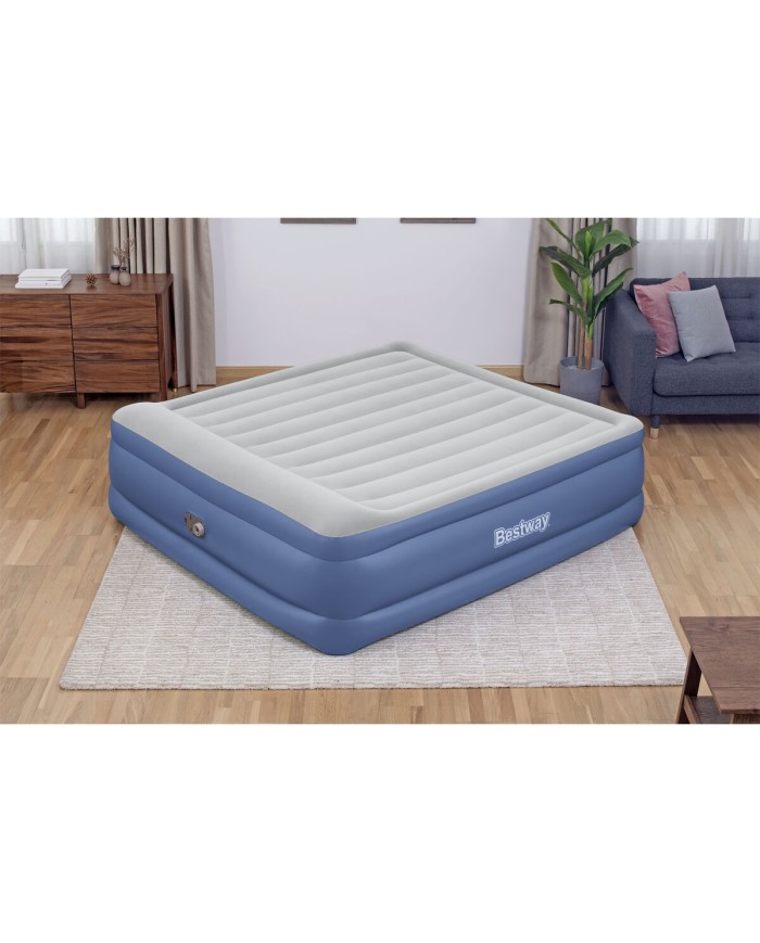 Bestway Letto Doppio con Motore 203x193x56 cm Gonfiabile e Campeggio 67692