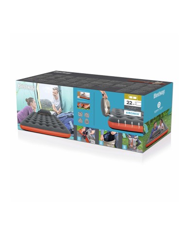 Bestway Materasso Doppio Roll & Relax 203x183x22 cm Gonfiabile e Camping 67703