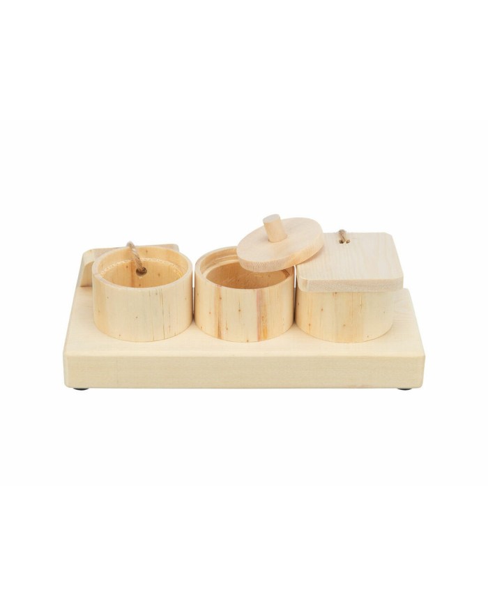 Giocattolo Dispenser Premi per Animali Domestici 2 in 1 Trixie Legno 15 × 4,5 × 6 CM Giocattolo Dispenser Premi per Animali Domestici 2 in 1 Trixie Legno 15 × 4,5 × 6 CM