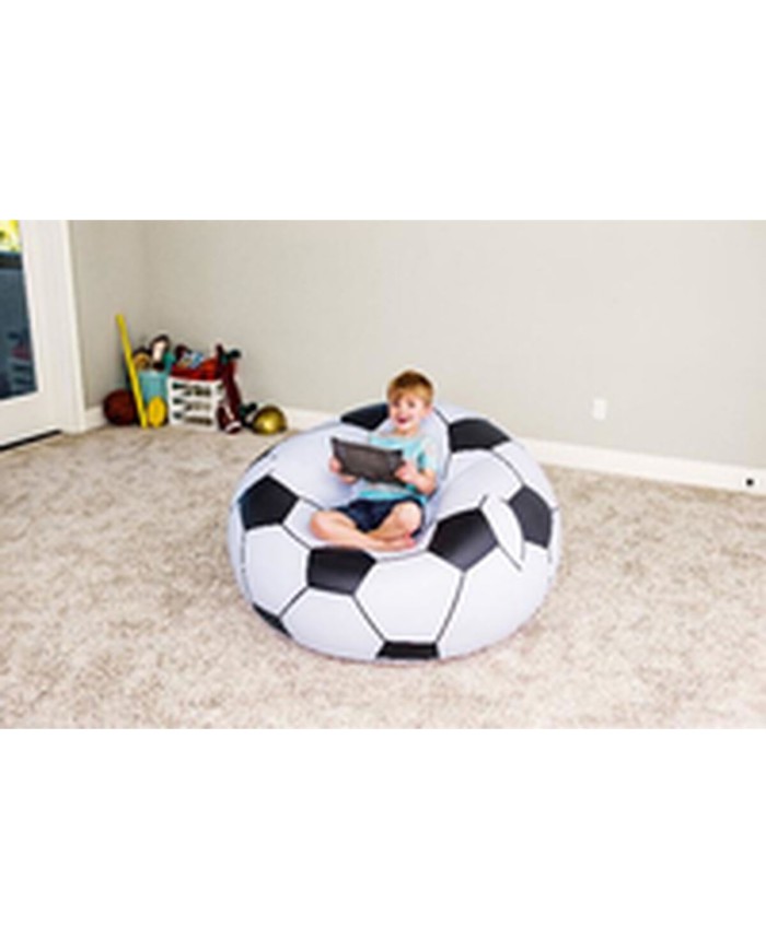 Bestway Poltrona Gigante Calcio 114x112x66 cm +6 Anni Interno e Giardino 75010 Bestway Poltrona Gigante Calcio 114x112x66 cm +6 Anni Interno e Giardino 75010