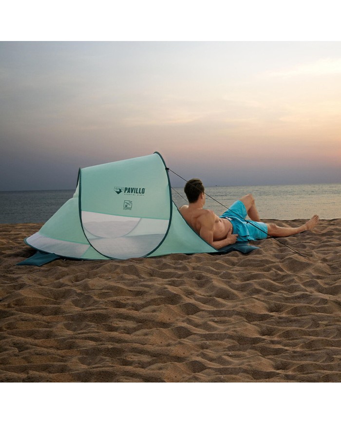 Bestway Tenda Poliestere Fibra di Vetro UPF 80+ 200x120x90 cm Camping e Spiaggia 68107