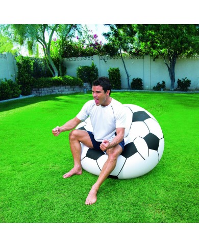 Bestway Poltrona Gigante Calcio 114x112x66 cm +6 Anni Interno e Giardino 75010 Bestway Poltrona Gigante Calcio 114x112x66 cm +6 Anni Interno e Giardino 75010
