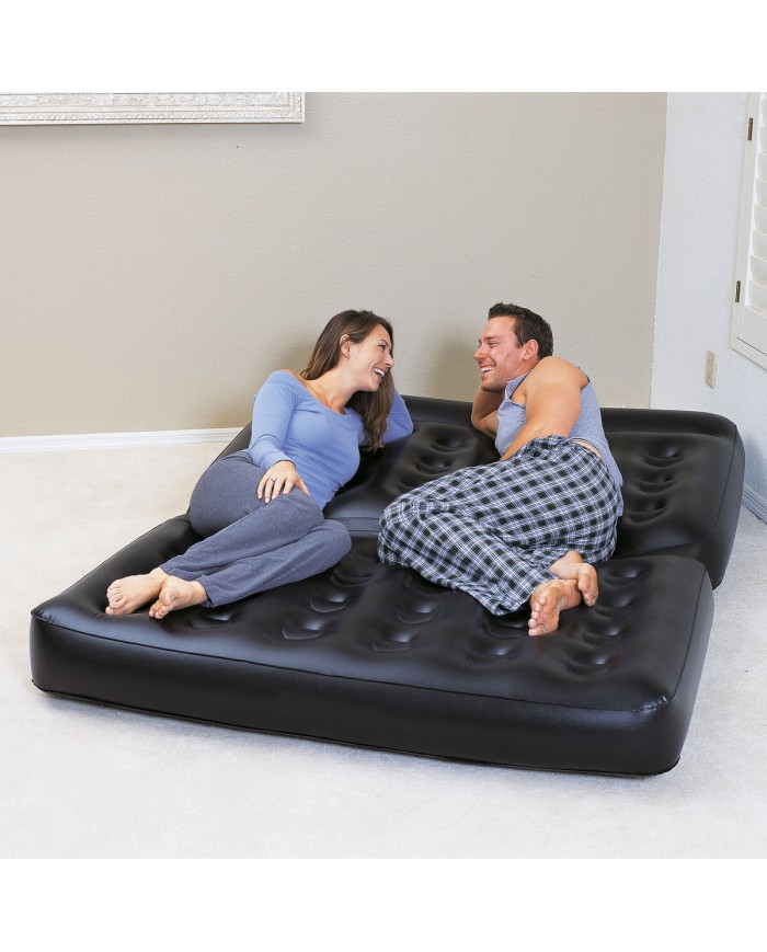 Bestway Poltrona Gonfiabile 5 Posizioni Nero 188x152x64 cm Interno 75054 Bestway Poltrona Gonfiabile 5 Posizioni Nero 188x152x64 cm Interno 75054