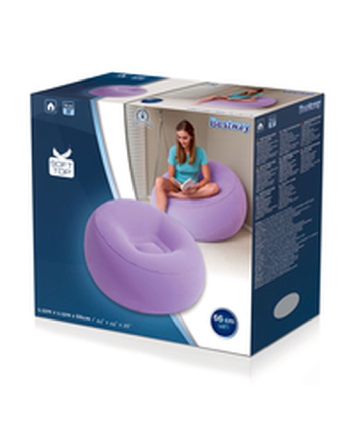 Bestway Poltrona Gonfiabile Gigante Fashion Colore Assortito 112x112x66 cm Interno 75052