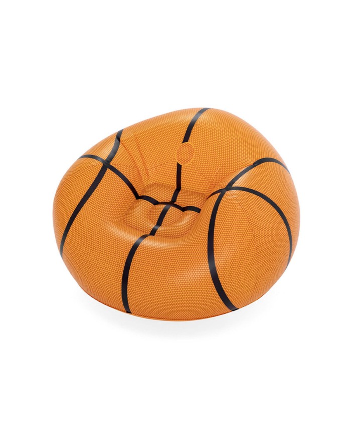 Bestway Poltrona Gonfiabile Gigante Basket 114x112x66 cm +6 Anni Interno e Giardino 75103