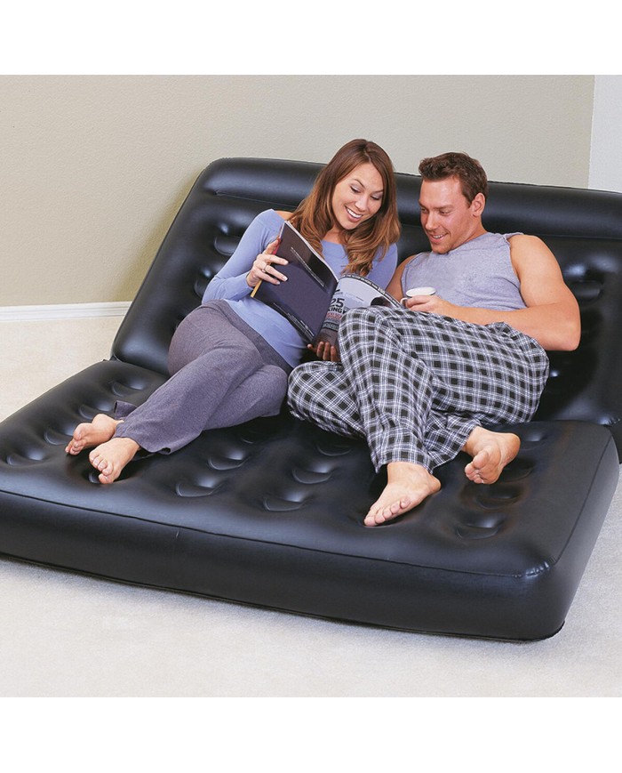 Bestway Poltrona Gonfiabile 5 Posizioni Nero 188x152x64 cm Interno 75054 Bestway Poltrona Gonfiabile 5 Posizioni Nero 188x152x64 cm Interno 75054