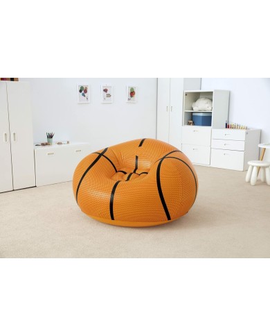 Bestway Poltrona Gonfiabile Gigante Basket 114x112x66 cm +6 Anni Interno e Giardino 75103 Bestway Poltrona Gonfiabile Gigante Basket 114x112x66 cm +6 Anni Interno e Giardino 75103