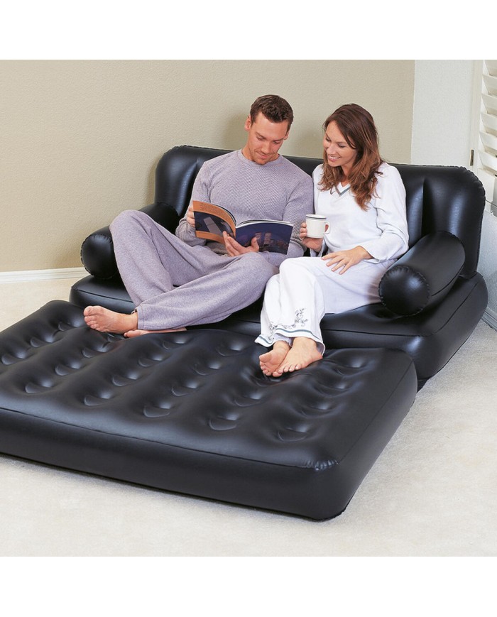 Bestway Poltrona Gonfiabile 5 Posizioni Nero 188x152x64 cm Interno 75054 Bestway Poltrona Gonfiabile 5 Posizioni Nero 188x152x64 cm Interno 75054