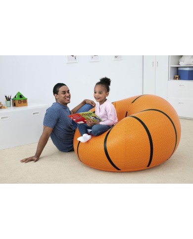 Bestway Poltrona Gonfiabile Gigante Basket 114x112x66 cm +6 Anni Interno e Giardino 75103 Bestway Poltrona Gonfiabile Gigante Basket 114x112x66 cm +6 Anni Interno e Giardino 75103