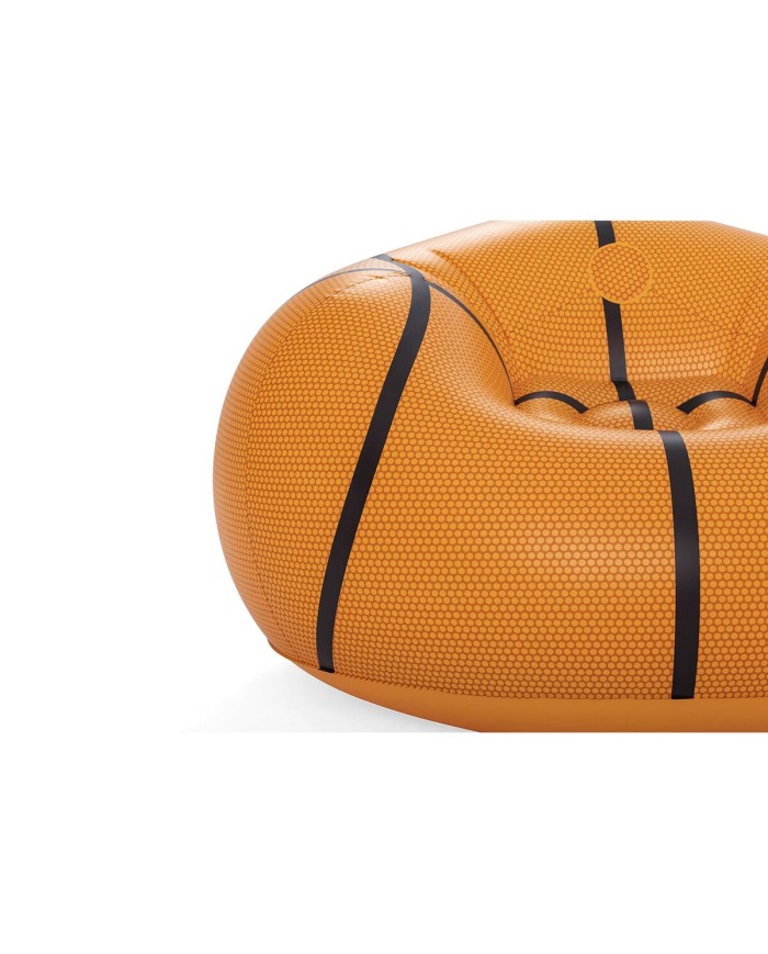 Bestway Poltrona Gonfiabile Gigante Basket 114x112x66 cm +6 Anni Interno e Giardino 75103