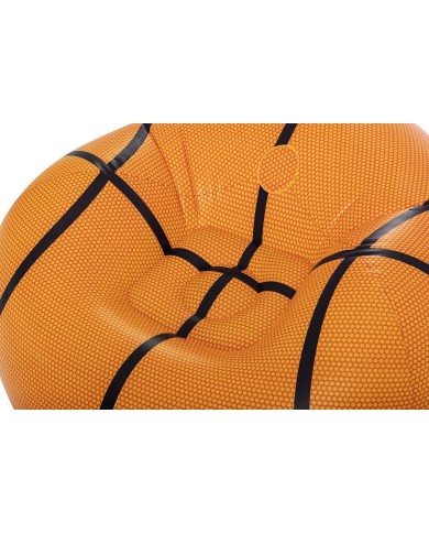 Bestway Poltrona Gonfiabile Gigante Basket 114x112x66 cm +6 Anni Interno e Giardino 75103 Bestway Poltrona Gonfiabile Gigante Basket 114x112x66 cm +6 Anni Interno e Giardino 75103