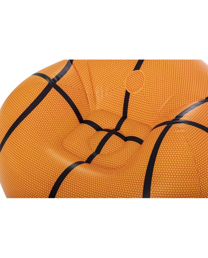 Bestway Poltrona Gonfiabile Gigante Basket 114x112x66 cm +6 Anni Interno e Giardino 75103
