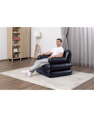 Bestway Poltrona Gonfiabile 4 Posizioni Nero 191x38x25 cm Interno 75114 Bestway Poltrona Gonfiabile 4 Posizioni Nero 191x38x25 cm Interno 75114