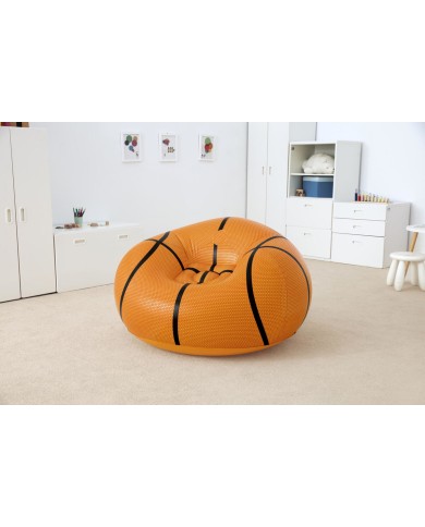 Bestway Poltrona Gonfiabile Gigante Basket 114x112x66 cm +6 Anni Interno e Giardino 75103 Bestway Poltrona Gonfiabile Gigante Basket 114x112x66 cm +6 Anni Interno e Giardino 75103