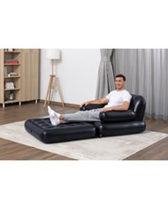 Bestway Poltrona Gonfiabile 4 Posizioni Nero 191x38x25 cm Interno 75114 Bestway Poltrona Gonfiabile 4 Posizioni Nero 191x38x25 cm Interno 75114
