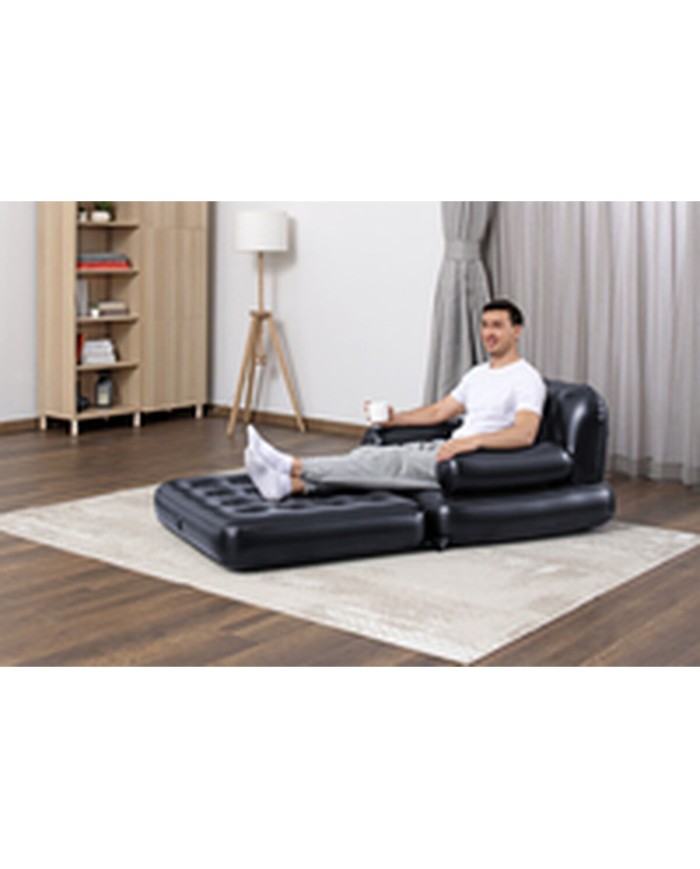 Bestway Poltrona Gonfiabile 4 Posizioni Nero 191x38x25 cm Interno 75114 Bestway Poltrona Gonfiabile 4 Posizioni Nero 191x38x25 cm Interno 75114