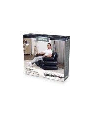 Bestway Poltrona Gonfiabile 4 Posizioni Nero 191x38x25 cm Interno 75114 Bestway Poltrona Gonfiabile 4 Posizioni Nero 191x38x25 cm Interno 75114
