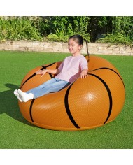 Bestway Poltrona Gonfiabile Gigante Basket 114x112x66 cm +6 Anni Interno e Giardino 75103