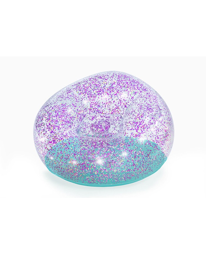 Bestway Gigante Sedia Gonfiabile Glitterata 114x112x66 cm +6 Anni Interno e Giardino 75115