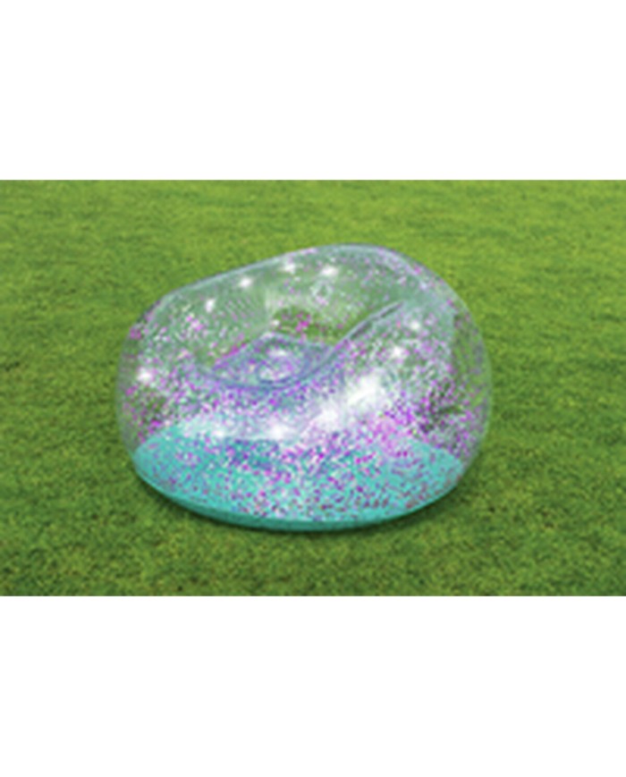 Bestway Gigante Sedia Gonfiabile Glitterata 114x112x66 cm +6 Anni Interno e Giardino 75115