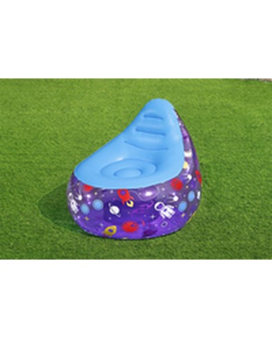 Bestway Sedia Gonfiabile con Luci Led Spaziali 72x72x64 cm +3 Anni Interno e Giardino 75122 Bestway Sedia Gonfiabile con Luci Led Spaziali 72x72x64 cm +3 Anni Interno e Giardino 75122