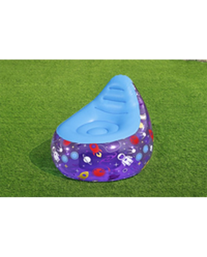 Bestway Sedia Gonfiabile con Luci Led Spaziali 72x72x64 cm +3 Anni Interno e Giardino 75122 Bestway Sedia Gonfiabile con Luci Led Spaziali 72x72x64 cm +3 Anni Interno e Giardino 75122