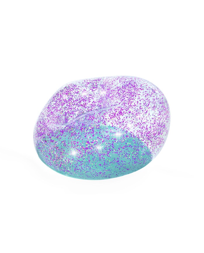 Bestway Gigante Sedia Gonfiabile Glitterata 114x112x66 cm +6 Anni Interno e Giardino 75115