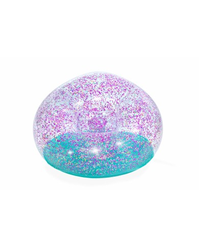 Bestway Gigante Sedia Gonfiabile Glitterata 114x112x66 cm +6 Anni Interno e Giardino 75115 Bestway Gigante Sedia Gonfiabile Glitterata 114x112x66 cm +6 Anni Interno e Giardino 75115