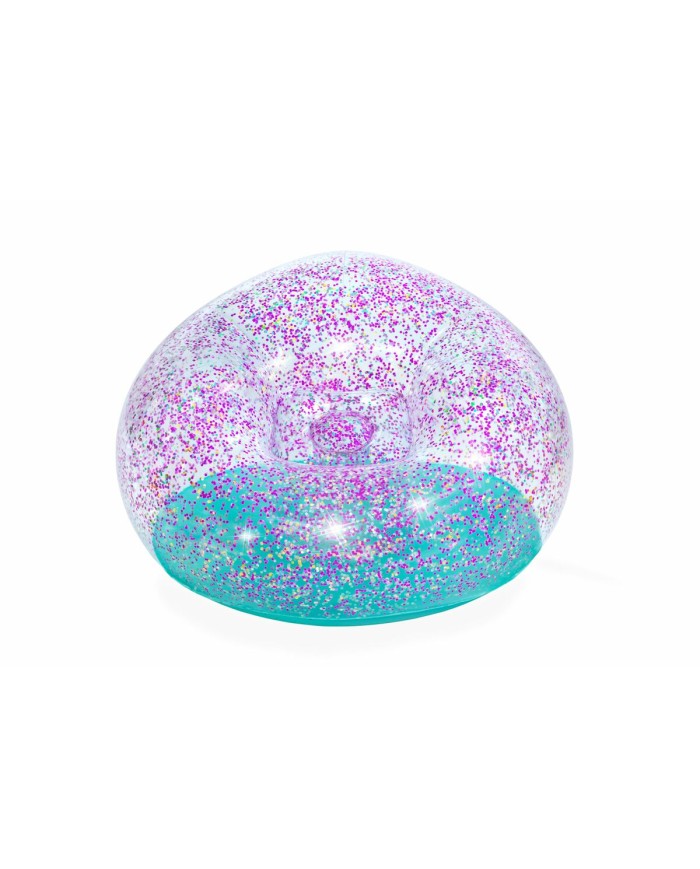 Bestway Gigante Sedia Gonfiabile Glitterata 114x112x66 cm +6 Anni Interno e Giardino 75115