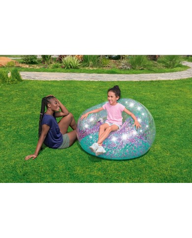Bestway Gigante Sedia Gonfiabile Glitterata 114x112x66 cm +6 Anni Interno e Giardino 75115 Bestway Gigante Sedia Gonfiabile Glitterata 114x112x66 cm +6 Anni Interno e Giardino 75115
