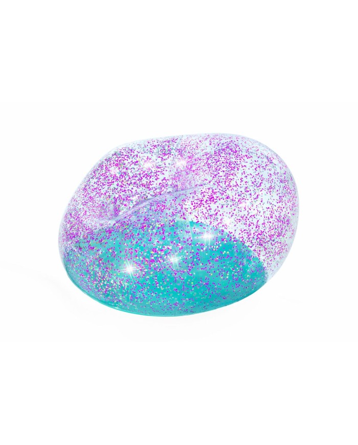 Bestway Gigante Sedia Gonfiabile Glitterata 114x112x66 cm +6 Anni Interno e Giardino 75115