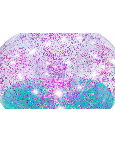 Bestway Gigante Sedia Gonfiabile Glitterata 114x112x66 cm +6 Anni Interno e Giardino 75115 Bestway Gigante Sedia Gonfiabile Glitterata 114x112x66 cm +6 Anni Interno e Giardino 75115