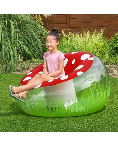 Bestway Sedia Gonfiabile Gigante Seta 112x112x66 cm +6 Anni Interno e Giardino 75123 Bestway Sedia Gonfiabile Gigante Seta 112x112x66 cm +6 Anni Interno e Giardino 75123