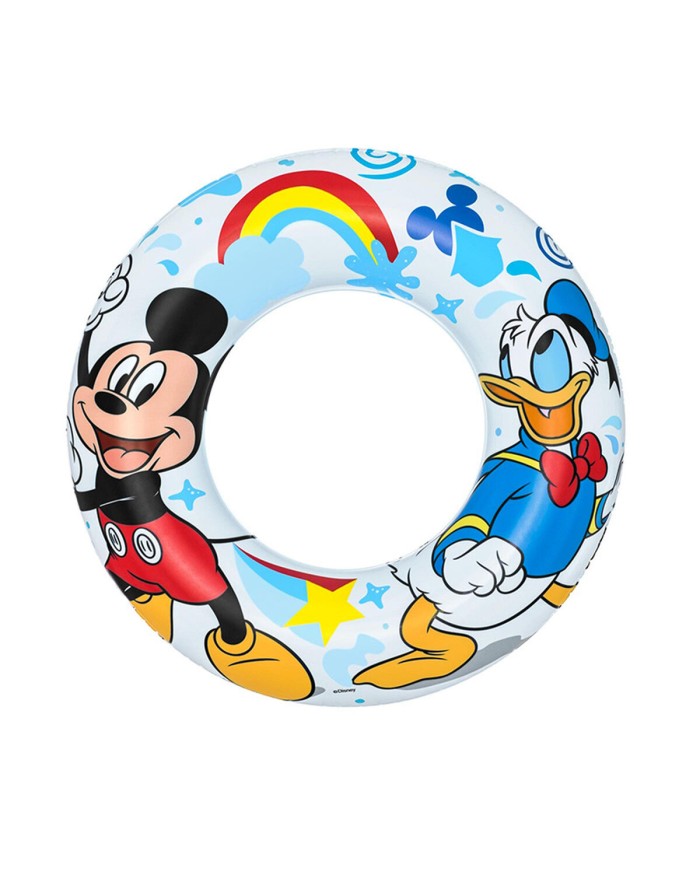 Bestway Flotatore Gonfiabile Disney Mickey & Friends D56 cm +3 a 6 Anni Spiaggia e Piscina 91004