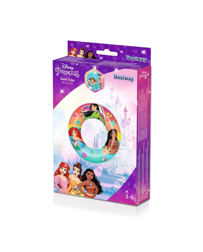 Bestway Disney Princess Gonfiabile Floater D56 cm +3 a 6 Anni Spiaggia e Piscina 91043