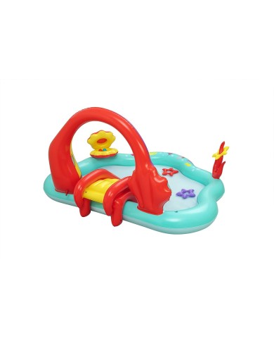 Bestway Piscina Gonfiabile Parco Giochi Disney Sirenetta 221x193x117 cm +2 Anni Giardino 91097