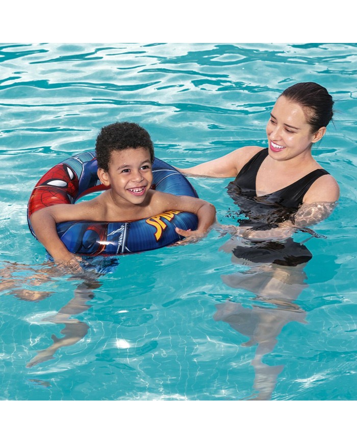 Bestway Galleggiante Gonfiabile Marvel Spiderman D56 cm +3 a 6 Anni Spiaggia e Giardino 98003 Bestway Galleggiante Gonfiabile Marvel Spiderman D56 cm +3 a 6 Anni Spiaggia e Giardino 98003