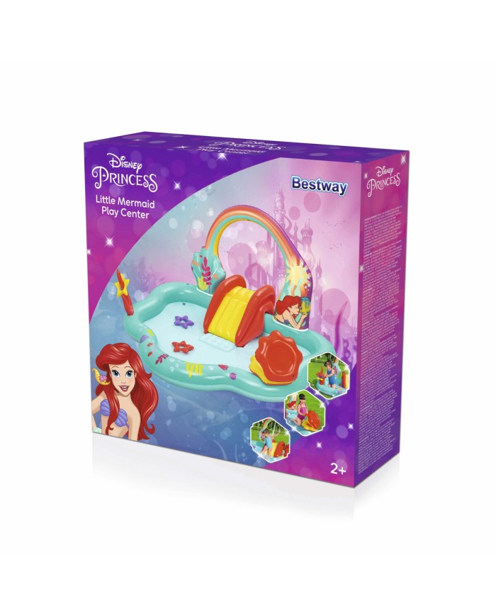Bestway Piscina Gonfiabile Parco Giochi Disney Sirenetta 221x193x117 cm +2 Anni Giardino 91097 Bestway Piscina Gonfiabile Parco Giochi Disney Sirenetta 221x193x117 cm +2 Anni Giardino 91097
