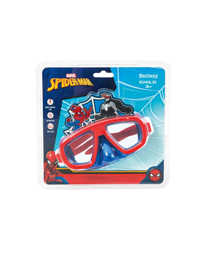 Bestway Maschera Infantile Cinturino Silicone Spiderman +3 Anni Spiaggia e Piscina 98023 Bestway Maschera Infantile Cinturino Silicone Spiderman +3 Anni Spiaggia e Piscina 98023