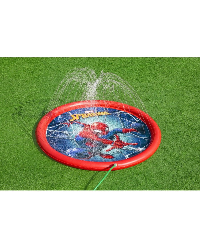 Bestway Piscina Gonfiabile con Spruzzatore Spiderman D165 cm +2 Anni Giardino 98792